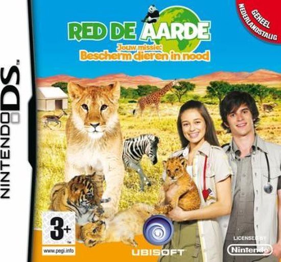 Red De Aarde - Jouw Misse: Bescherm Dieren In Nood - Nintendo DS Games