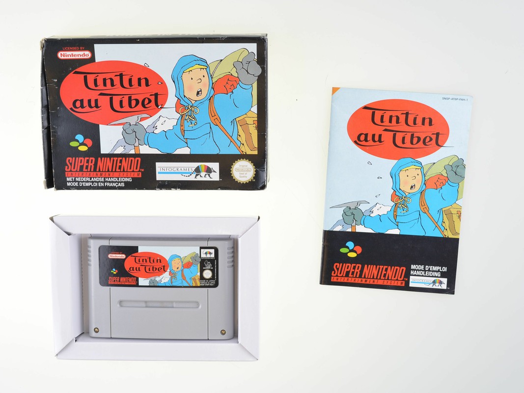 TinTin au Tibet - Super Nintendo Games [Complete]