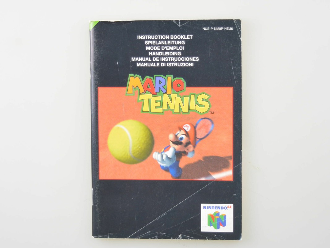 Mario Tennis - Manual Kopen | Nintendo 64 Manuals