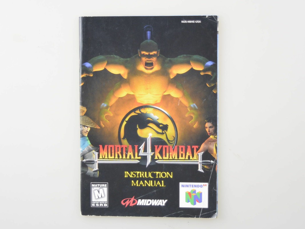 Mortal Kombat 4 (NTSC) - Manual - Nintendo 64 Manuals