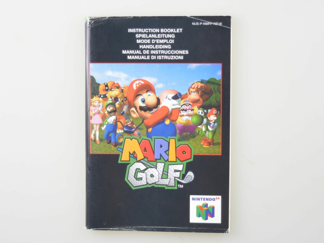 Mario Golf Kopen | Nintendo 64 Manuals