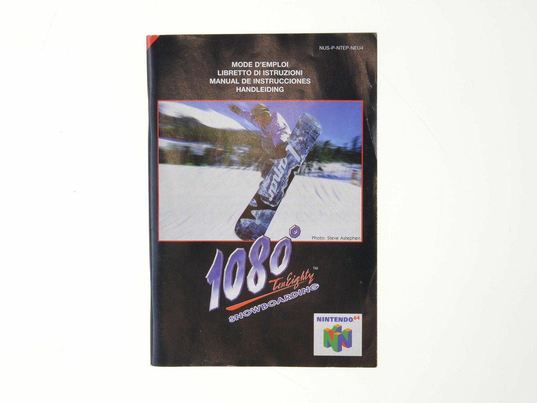 1080 Snowboarding - Manual Kopen | Nintendo 64 Manuals