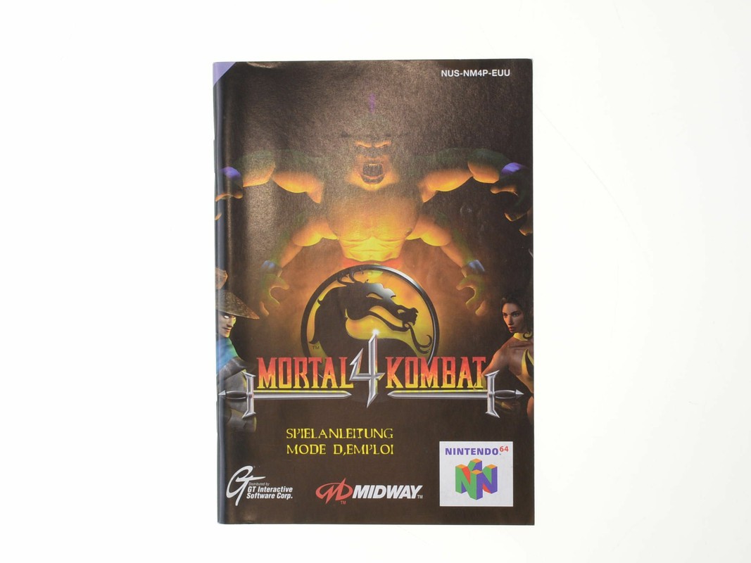 Mortal Kombat 4 (German/Spanish) - Manual - Nintendo 64 Manuals