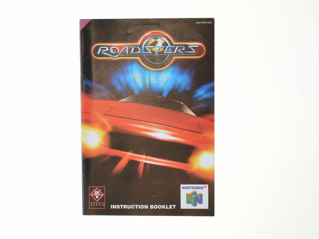 Roadsters - Manual Kopen | Nintendo 64 Manuals