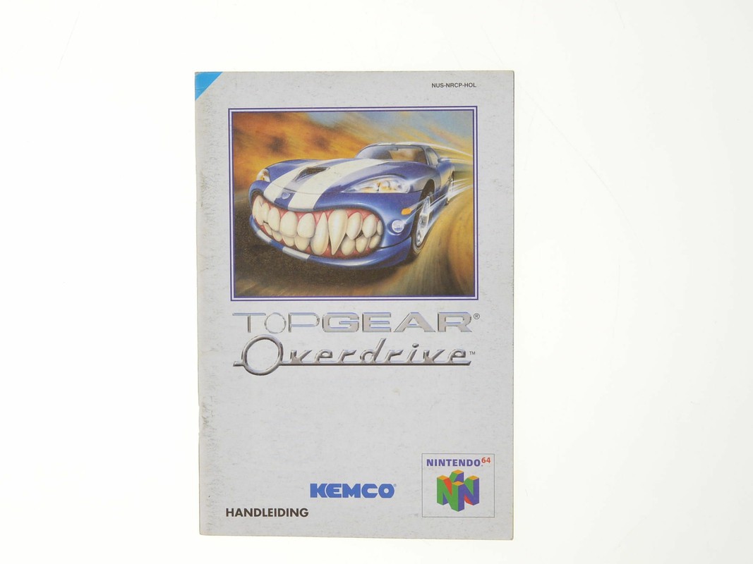Top Gear Overdrive Kopen | Nintendo 64 Manuals