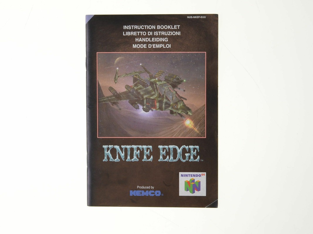 Knife Edge - Manual - Nintendo 64 Manuals