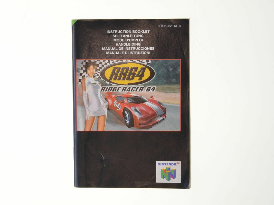 Ridge Racer 64 RR64 - Manual - Nintendo 64 Manuals