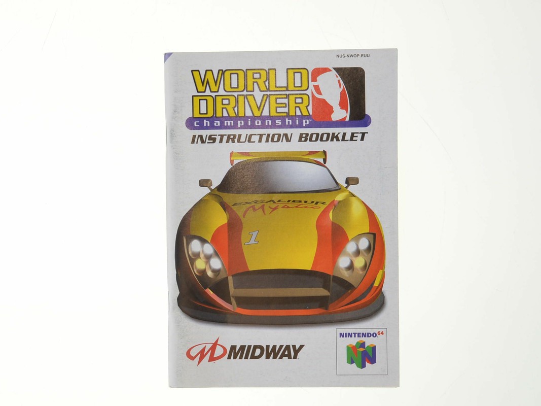 World Driver Championship - Manual - Nintendo 64 Manuals