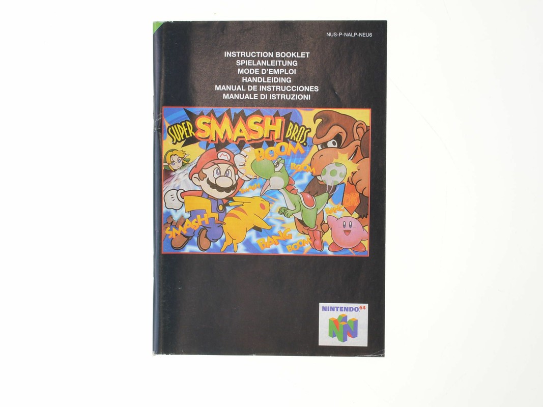 Super Smash Bros Kopen | Nintendo 64 Manuals