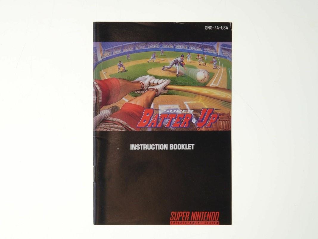 Super Batter Up [NTSC] - Manual - Super Nintendo Manuals