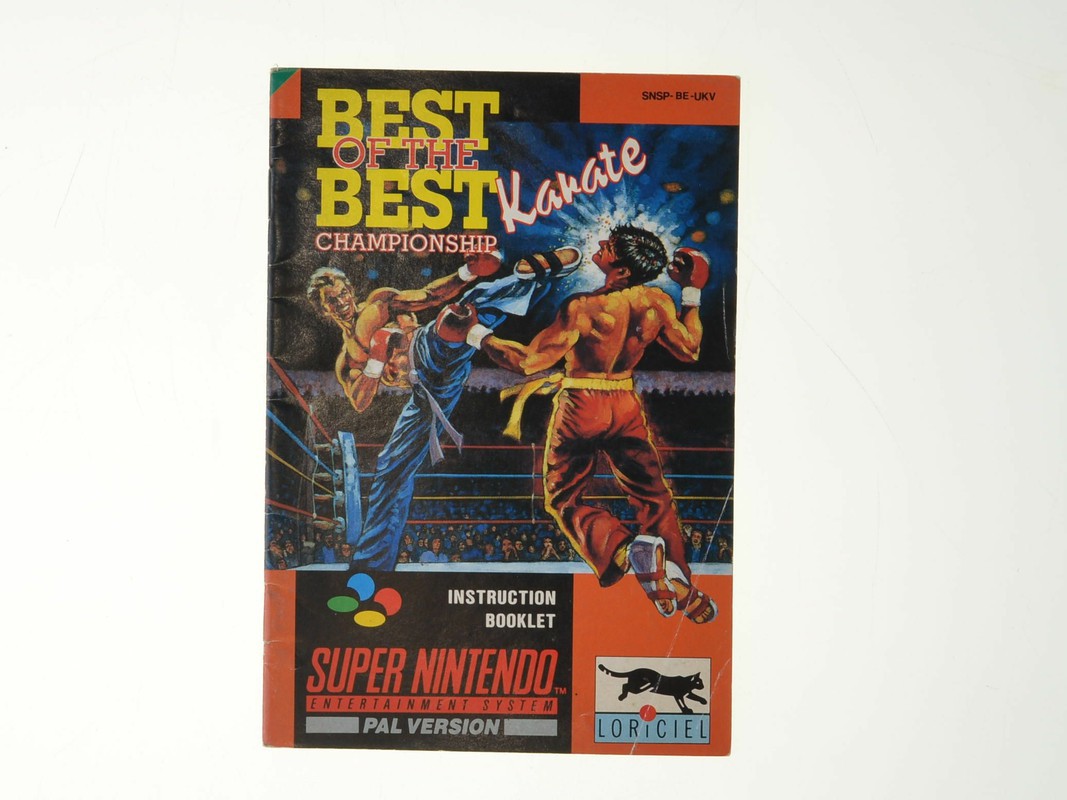Best of the Best Championship Karate - Manual - Super Nintendo Manuals