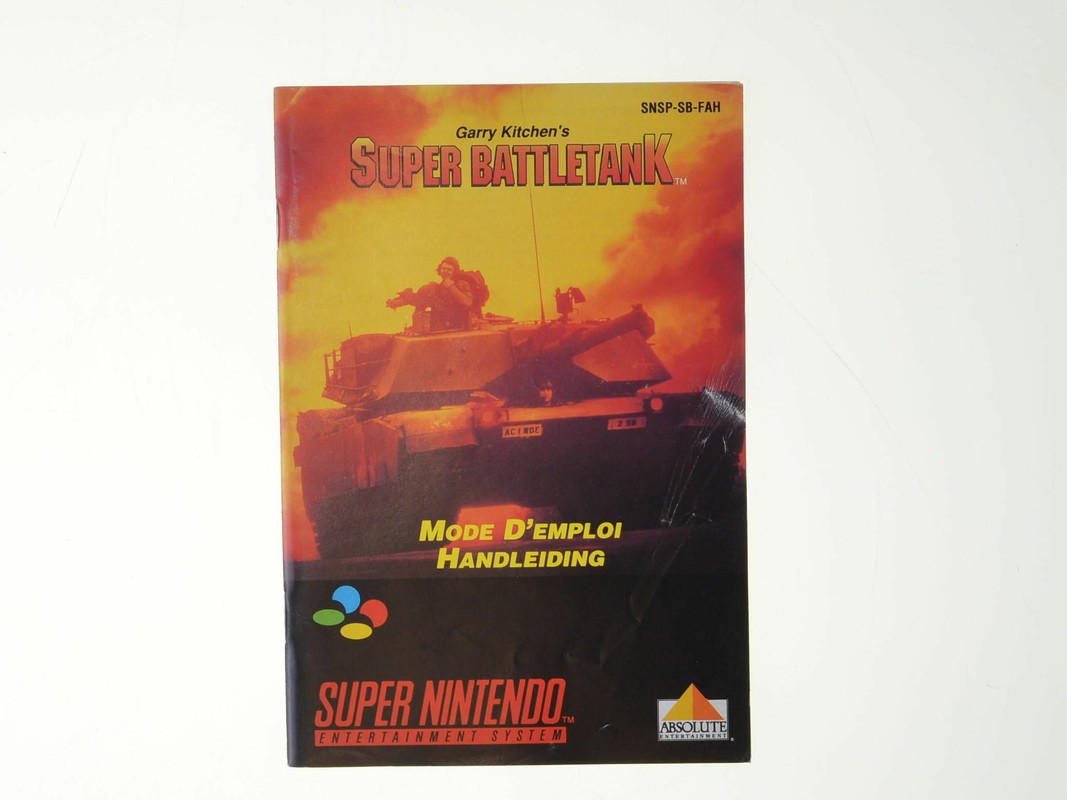 Super Battletank Kopen | Super Nintendo Manuals