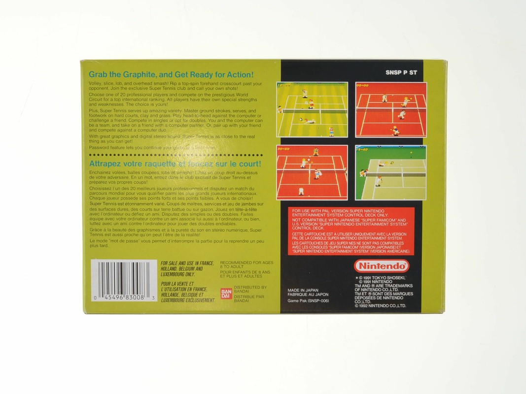 Super Tennis - Super Nintendo Games [Complete] - 7