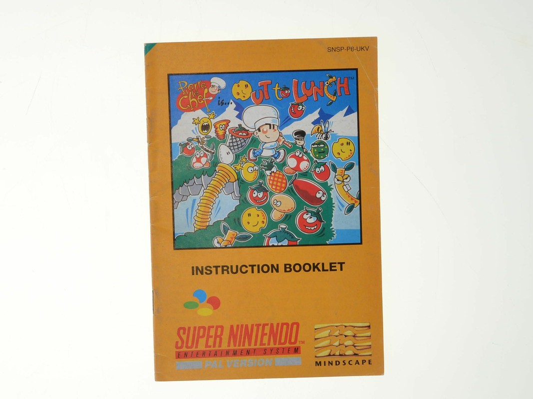 Pierre le Chef is Out to Lunch - Manual Kopen | Super Nintendo Manuals