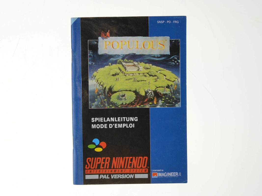 Populous (German/French) - Manual - Super Nintendo Manuals