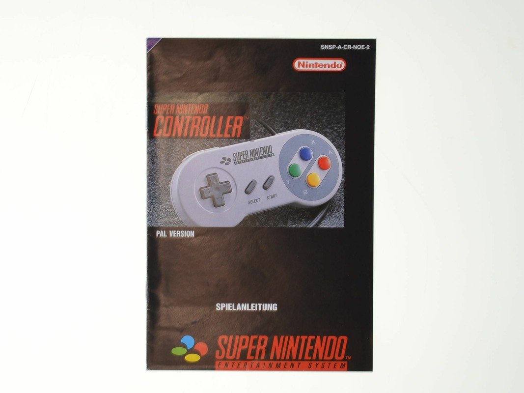 Originele Super Nintendo Controller (German) - Manual - Super Nintendo Manuals