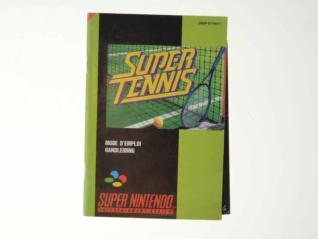 Super Tennis - Manual Kopen | Super Nintendo Manuals