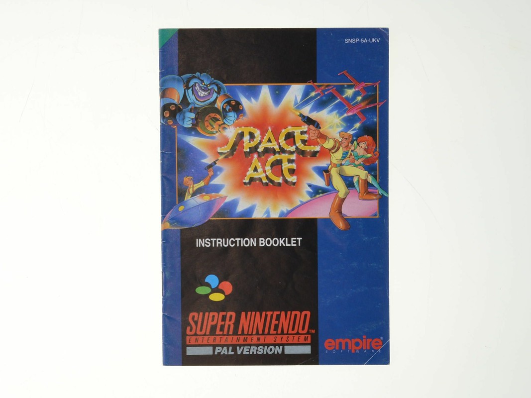 Space Ace Kopen | Super Nintendo Manuals