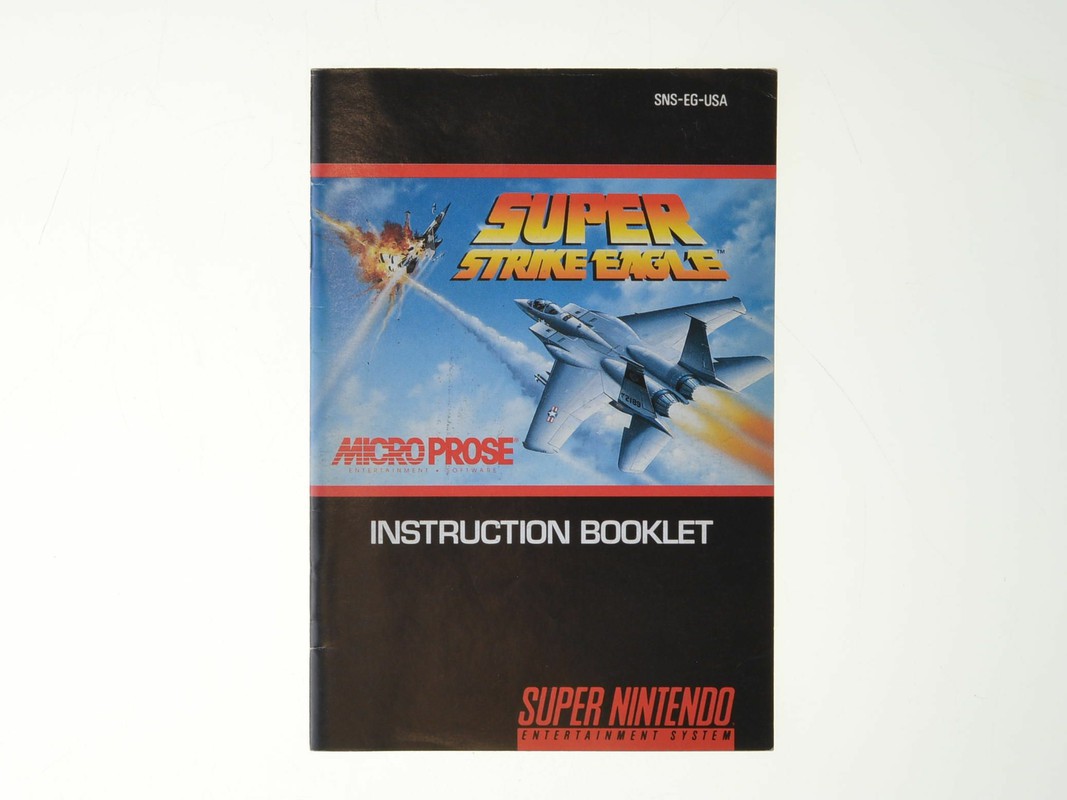 Super Strike Eagle - Manual Kopen | Super Nintendo Manuals