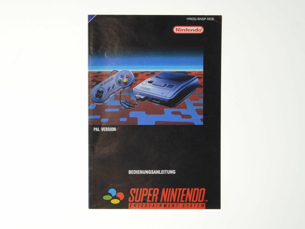 Super Nintendo Console (German) - Manual - Super Nintendo Manuals