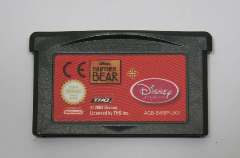 2 Games In 1: Disney's Brother Bear + Disney Princess - Gameboy Advance Games
