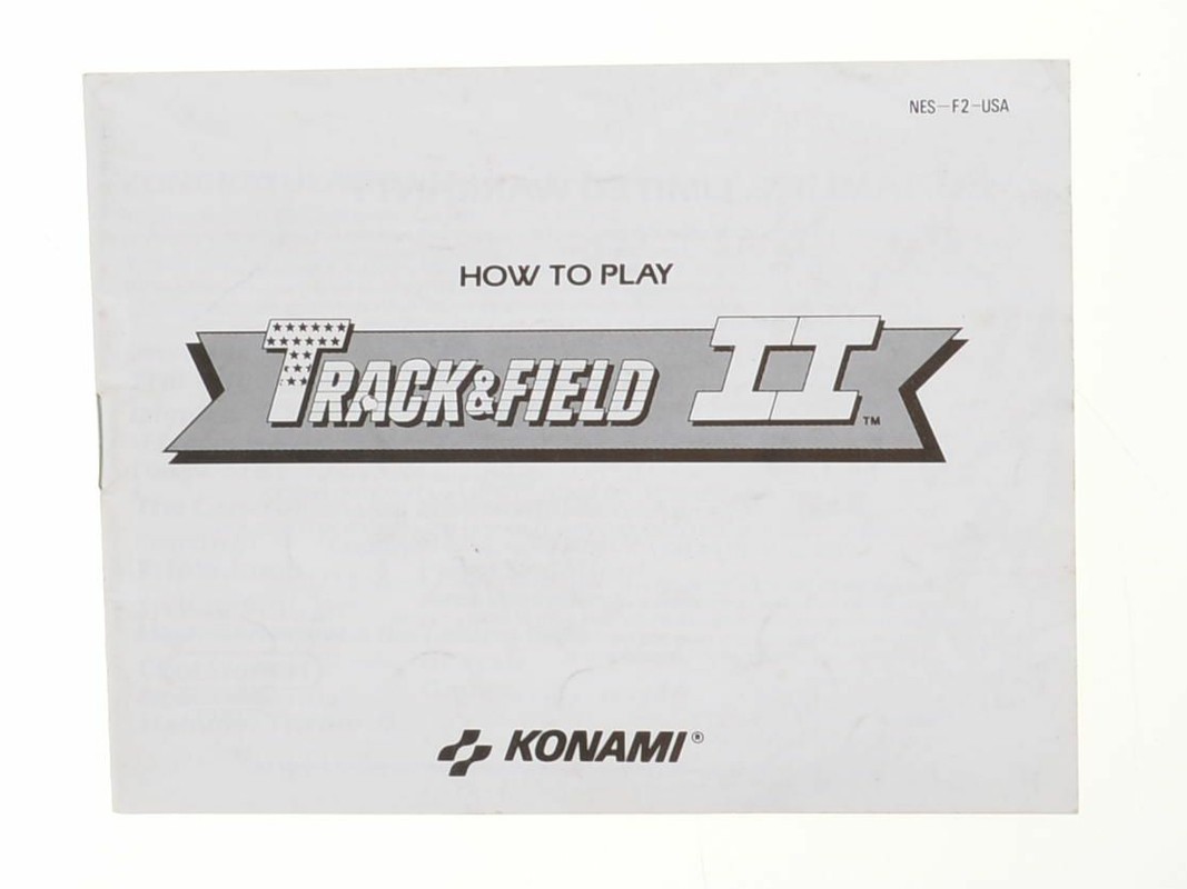 Track & Field 2 - Manual - Nintendo NES Manuals