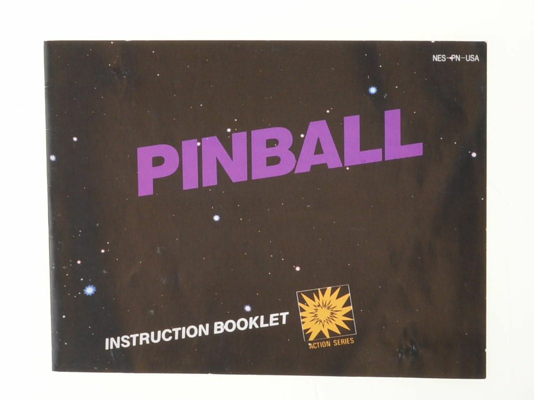 Pinball (Blackbox) - Manual - Nintendo NES Manuals