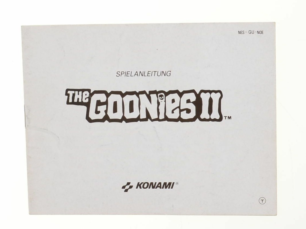 The Goonies II - Manual - Nintendo NES Manuals