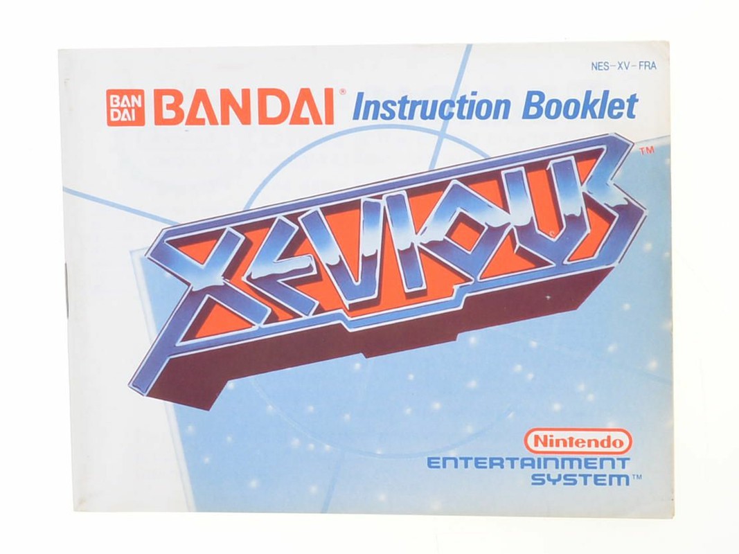 Xevious - Manual - Nintendo NES Manuals