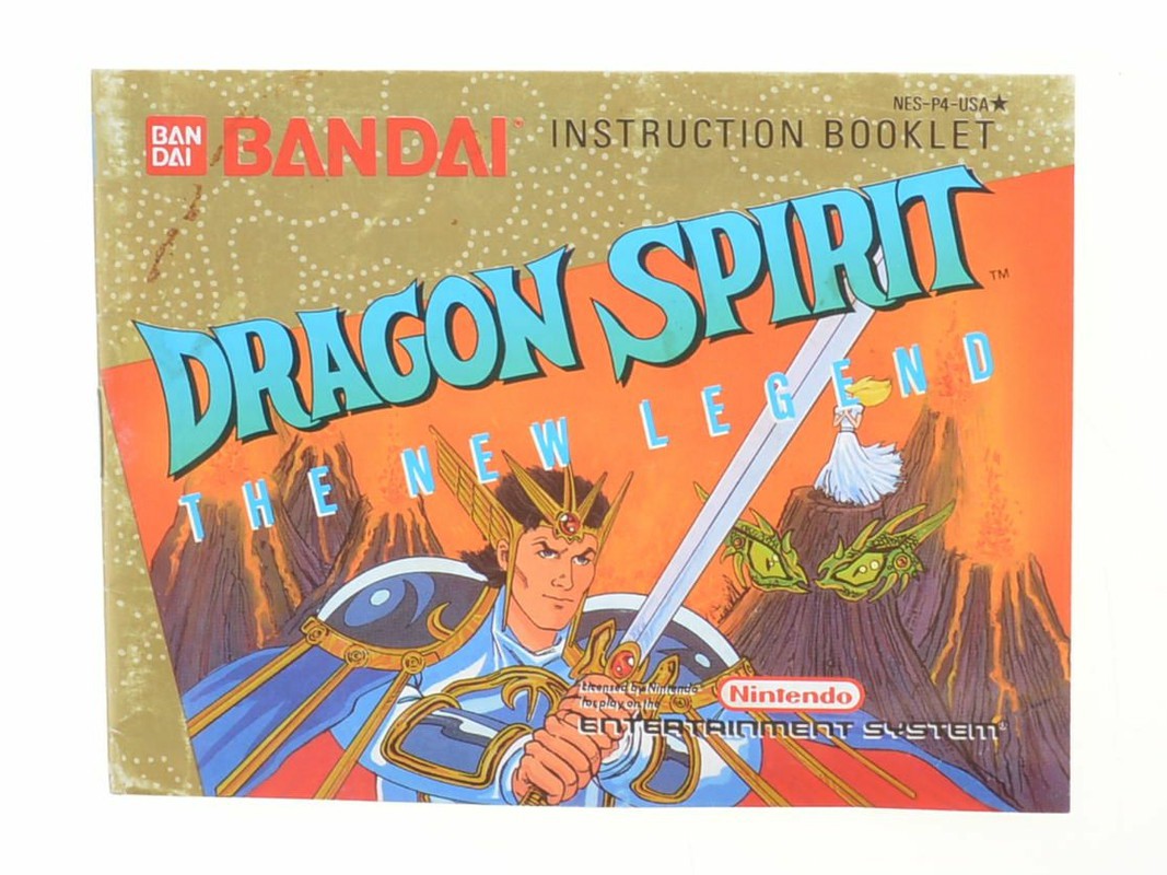 Dragon Spirit - Manual - Nintendo NES Manuals