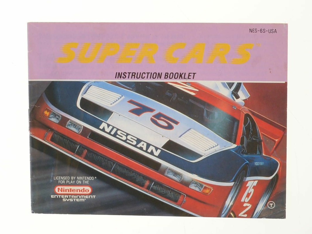 Super Cars - Manual - Nintendo NES Manuals