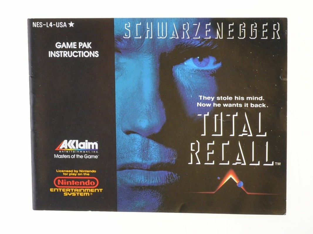 Total Recall - Manual Kopen | Nintendo NES Manuals