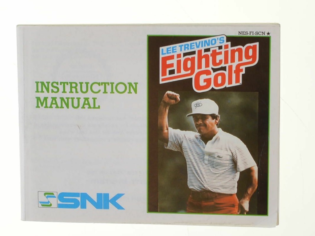 Lee Trevino's: Fighting Golf - Manual - Nintendo NES Manuals