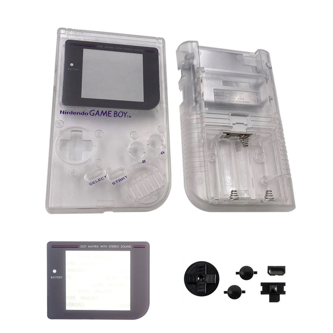 Gameboy Classic Shell - Transparent - Gameboy Classic Hardware