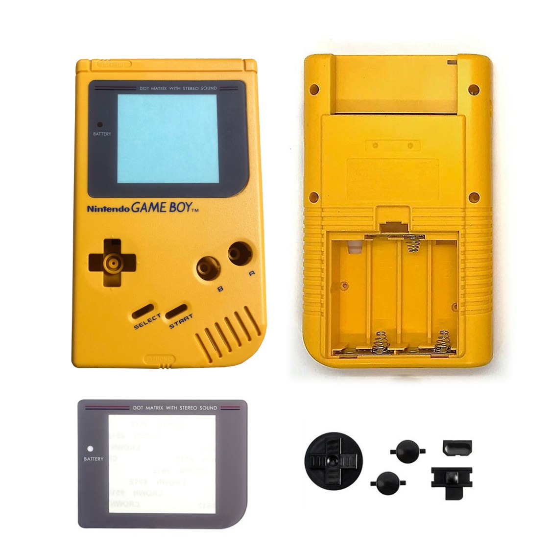 Gameboy Classic Shell - Yellow - Gameboy Classic Hardware