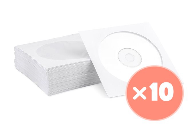 10x Game Disc CD Paper Case - Wii Hardware