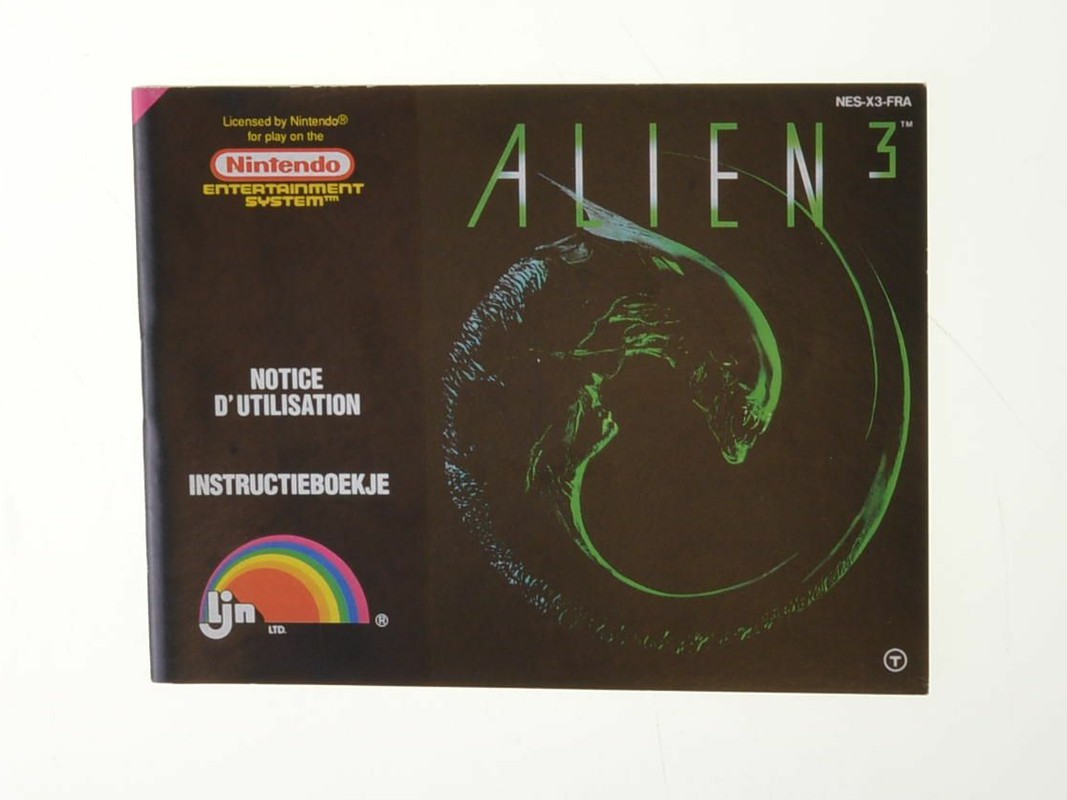 Alien 3 - Manual - Nintendo NES Manuals