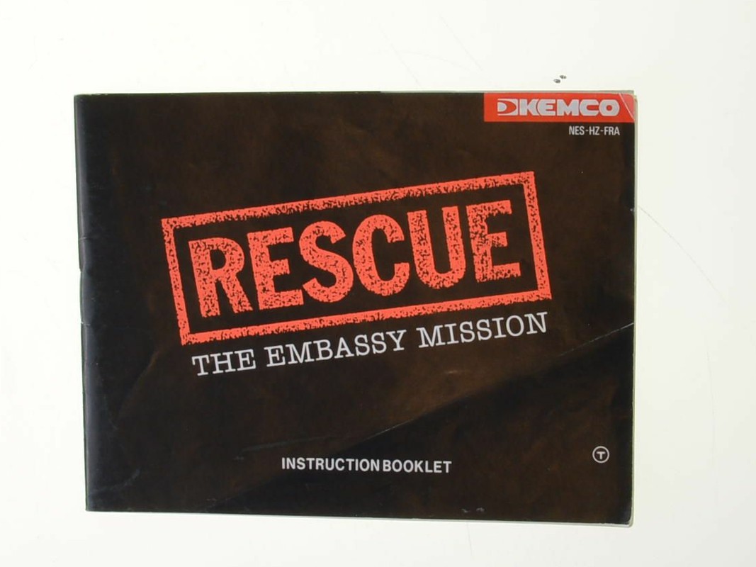 Rescue The Embassy Mission - Manual Kopen | Nintendo NES Manuals