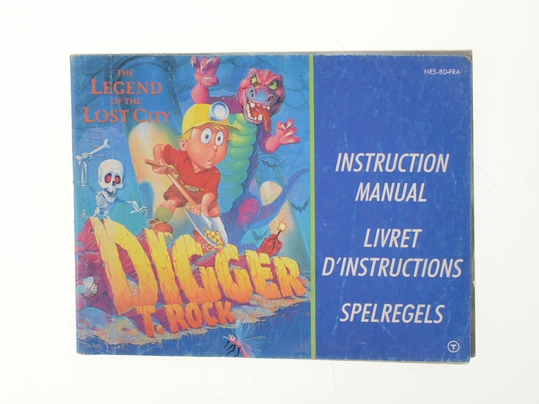 Digger T. Rock - Manual - Nintendo NES Manuals