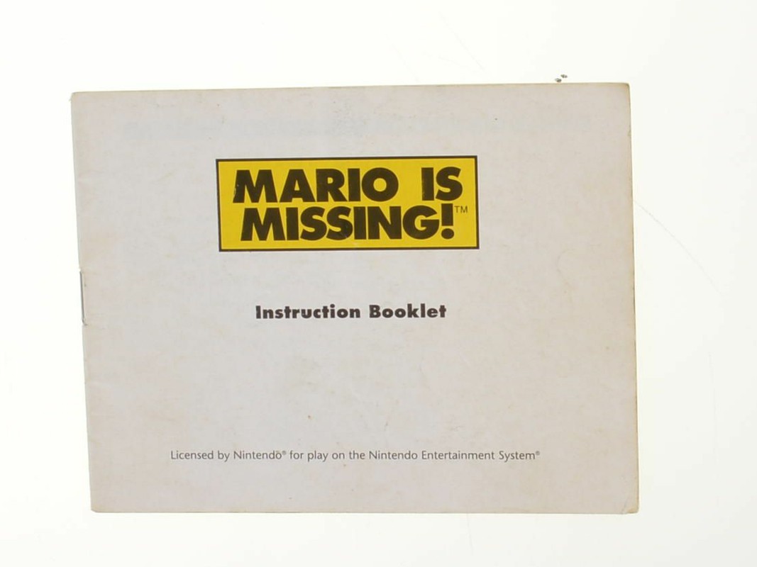 Mario Is Missing! - Manual Kopen | Nintendo NES Manuals