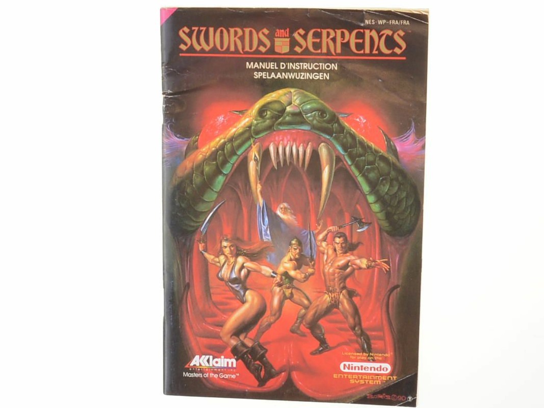 Swords and Serpents - Manual - Nintendo NES Manuals