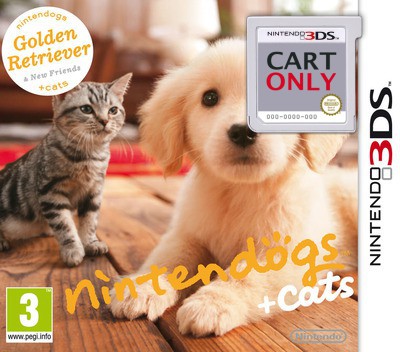 Nintendogs + Cats - Golden Retriever & New Friends - Cart Only - Nintendo 3DS Games