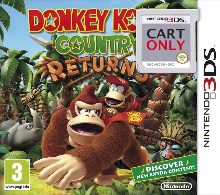 Donkey Kong Country Returns 3D - Cart Only - Nintendo 3DS Games