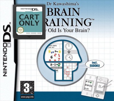 Dr Kawashima's Brain Training - How Old Is Your Brain - Cart Only - Nintendo DS Games