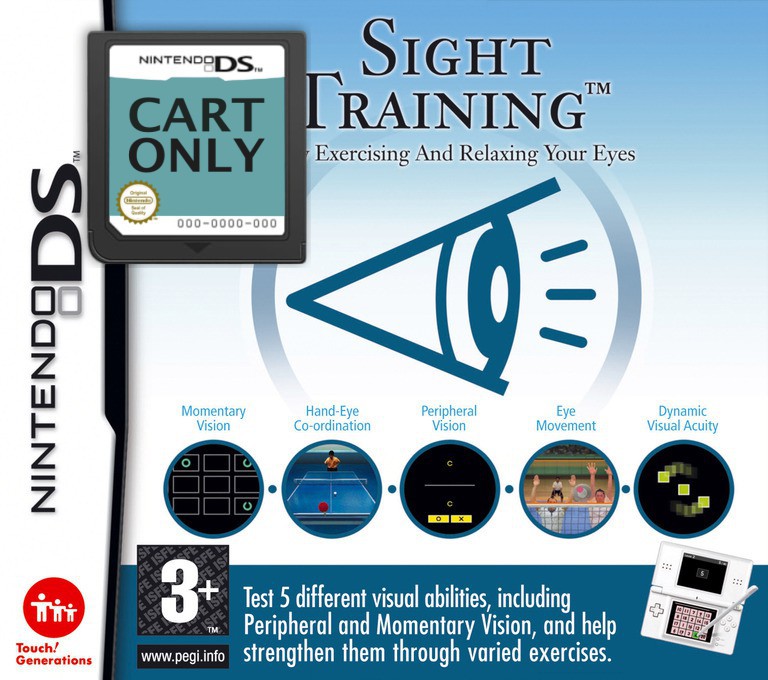 Sight Training - Enjoy Exercising and Relaxing Your Eyes - Cart Only - Nintendo DS Games