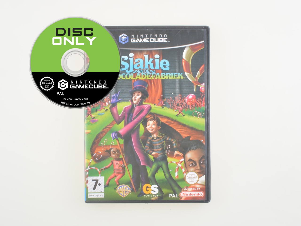 Sjakie en de Chocoladefabriek - Disc Only - Gamecube Games