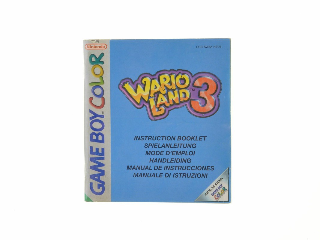 Wario Land 3 Kopen | Gameboy Color Manuals