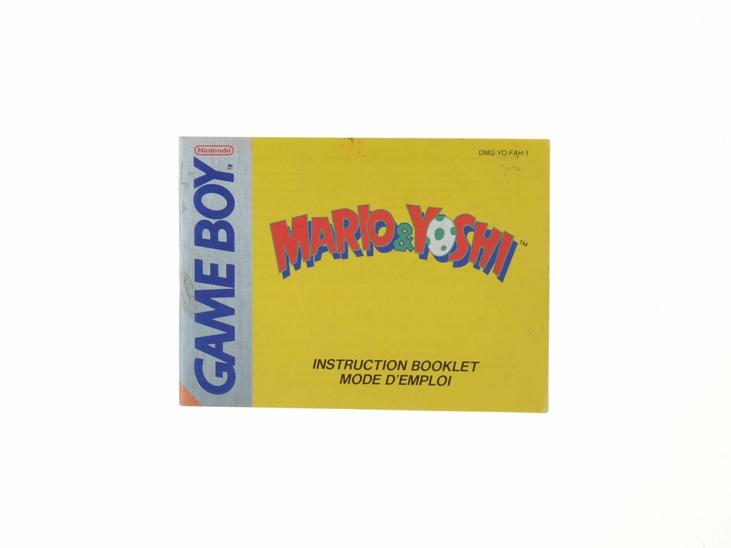 Mario & Yoshi - Manual - Gameboy Classic Manuals