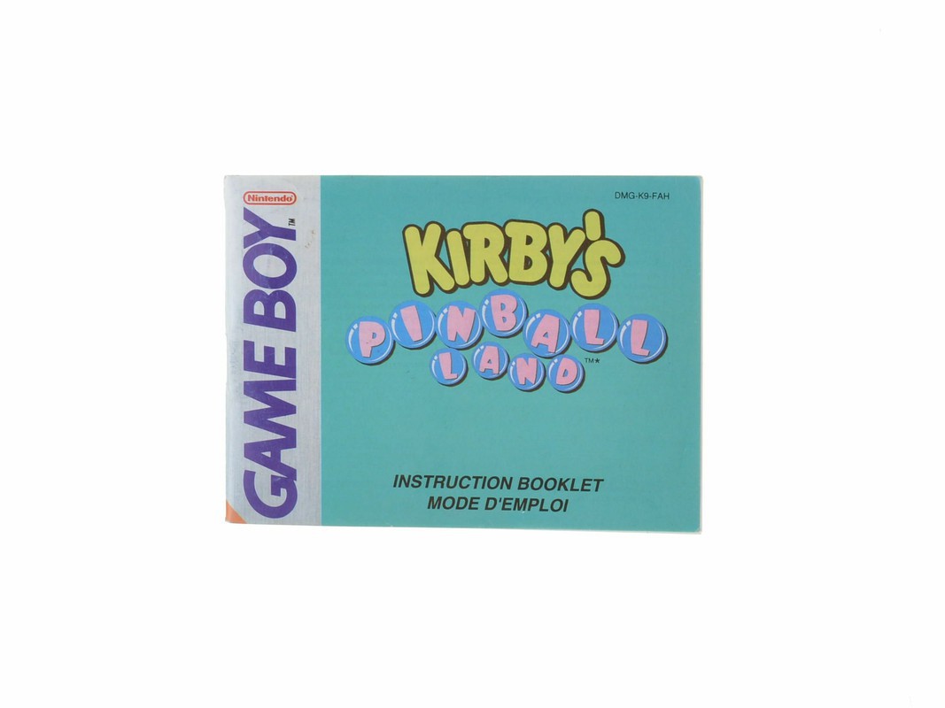 Kirby's Pinball Land - Manual Kopen | Gameboy Classic Manuals