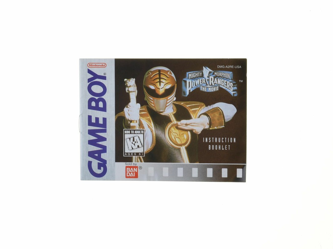 Power Rangers: The Movie - Manual Kopen | Gameboy Classic Manuals
